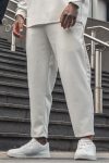 Λευκό ανδρικό παντελόνι oversized / 6065W